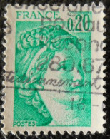 1967 France 1977-78 Oblitéré Sabine De Gandon D'après David 20 C émeraude - 1977-1981 Sabine De Gandon