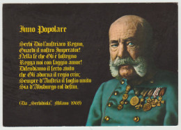 ITALIA ITALY CARTOLINA  NON VIAGGIATA  FRANCESCO GIUSEPPE I - MILITARE - IMPERATORE D'AUSTRIA - Königshäuser