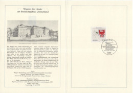 Germany Deutschland 1992-29 Wappen Der Lander, Brandenburg, Canceled In Bonn - 1991-2000