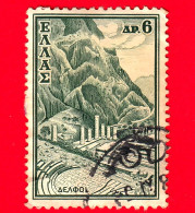 GRECIA - HELLAS - Usato - 1961 - Turismo - Tempio Di Apollo, Delfi - 6 - Used Stamps