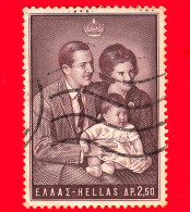 GRECIA - HELLAS - Usato - 1966 - Re Costantino, Regina Anna Maria E Principessa Alexia - 2.50 - Usados