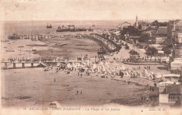 FRANCE - Arcachon - Côte D'argent - Vue Sur La Plage Et Les Jetées - Animé - Carte Postale Ancienne - Arcachon