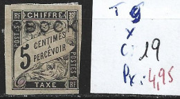OBOCK TAXE 9 * Côte 19 € - Unused Stamps