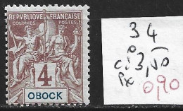 OBOCK TAXE 34 * Côte 3.50 € - Unused Stamps