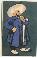 PARIS - Métier, L'Artiste - Homme Portant Un Grand Chapeau, Une Canne Et Fumant La Pipe - Straßenhandel Und Kleingewerbe