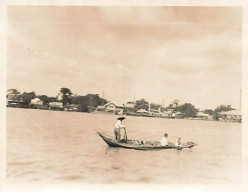 Photo - Myanmar - Rivière à RANGOON Barque - 1937 - Format 11 X 8,5 Cm - Myanmar (Birma)