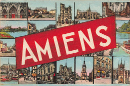 FRANCE - Amiens - Multivues De Différents Endroits - Monuments De La Ville - Carte Postale Ancienne - Amiens