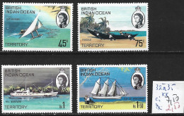 OCEAN INDIEN 32 à 35 ** Côte 7.50 € - Territorio Británico Del Océano Índico