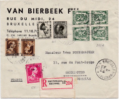 36114# TYPE PUBLICITE COL FERME KOLONIALE LOTERIJ + COL OUVERT TETE BECHE Obl BRUXELLES BRUSSEL 1938 SARREBOURG MOSELLE - Tete Beche [KP] & Interpaneles [KT]