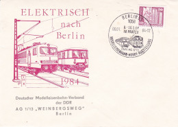 Germany DDR 1984 Cover Elektrisch Nach Berlin 06-01-1984 - Strassenbahnen
