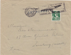 36119# TYPE CERES LETTRE TARIF IMPRIMES Obl BRUXELLES 1 BRUSSEL 1 1933 SARREBOURG MOSELLE - 1932 Ceres En Mercurius