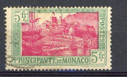 MONACO - Yv. N°102  (o)  5f  Site Cote 7,25 Euro BE R 2 Scans - Oblitérés