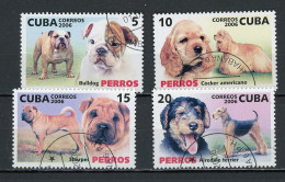 CUBA - CHIENS  N°Yt 4363/4366 Obl. - Used Stamps