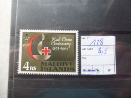 Maldives Reeks Serie 128 Croix Rouge Rode Kruis Parfait Etat  Neuf Mh * Charniere Plakken - Malediven (1965-...)