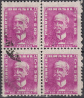 1956 Brasilien ° Mi:BR 869xI, Sn:BR 798, Yt:BR 584B, Rui Barbosa, Portraits - Famous People In Brazil History - Used Stamps