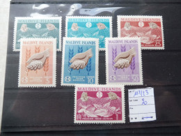 Maldives Reeks Serie 117/126 Contre La Faim Parfait Etat  Neuf Mnh - Malediven (1965-...)