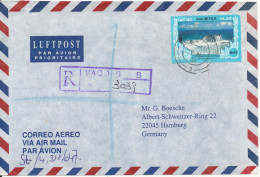 Mauritius Registered Air Mail Cover Sent To Germany 27-3-1996 Single Franked - Mauritius (1968-...)
