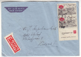 Israël - Lettre Exprès De 1952 - Oblit Haifa - Exp Vers Zürich - Cachet De Genève - - Covers & Documents