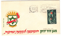 Israël - Lettre De 1955 - Oblit Tel Aviv - Musique - - Covers & Documents