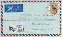 Südafrika / RSA 1969, Luftpostbrief New Germany - Winterthur (Schweiz), Sekretär / Sagittarius Serpentarius - Storia Postale