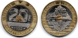 MA 28028 / France - Frankreich 20 Francs 1992 V Fermé TTB+ - 20 Francs
