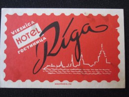 HOTEL DECAL INN HOUSE VIESNICA RIGA LATVIA LATVIJA USSR RUSSIA LUGGAGE LABEL ETIQUETTE AUFKLEBER DECAL STICKER - Etiquetas De Hotel