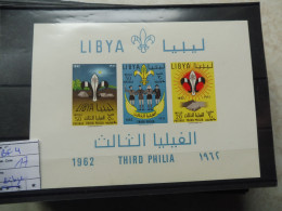 Libya Libye Bl Bloc Blok 4 Mh * Plakken Charnieres  Parfait Perfect Scout Scoutisme  1962 - Libia