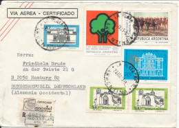 Argentina Registered Cover Sent To Germany 28-8-1979 With Topic Stamps - Briefe U. Dokumente