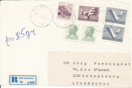 Yugoslavia Frontpage Of A Registered Cover Sent To Luxembourg Svetozarevo 2-4-1984 - Cartas & Documentos