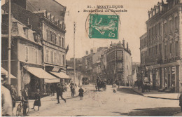 (03) MONTLUCON . Boulevard De Courtais (Mercerie-Bonneterie / Coiffeur BOISSE / Vélo / Calèche à Chevaux ) - Montlucon