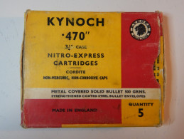 Boite Vide KYNOCH - .470 Nitro Express / 3'' 1/4 - Armes Neutralisées