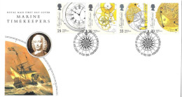 1993 Clocks (2) Unaddressed FDC Tt - 1991-2000 Decimal Issues