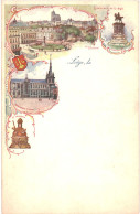 CPA Carte Postale Belgique Liège Souvenir De Liège Multi Vues Début 1900 VM78041 - Liege