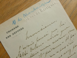 Hubert De MONTAIGU (1877-1959) Député SAINT NAZAIRE. Maire MISSILAC. Herbignac AUTOGRAPHE - Historische Personen