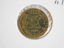 France 5 Centimes 1993 4 Plis MARIANNE (237) - 5 Centimes