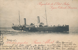 Paquebots Ostende Douvres – Carte 4 - A Bord Du Prince Albert - Ostende (STATION° 1 SEPT 1905 - Schiffspost