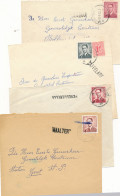7 Lijnstempels Op Brief – Zie Scan - 1953-1972 Lunettes
