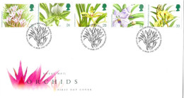 1993 Orchids Unaddressed FDC Tt - 1991-2000 Dezimalausgaben