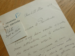 Maurice SIBILLE (1847-1932) Maire NANTES. Député Loire Atlantique. AUTOGRAPHE - Personaggi Storici