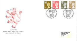 1993 Scotland Definitives Unaddressed FDC Tt - 1991-2000 Decimal Issues