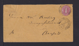 1867 1 Sgr. Ganzsachen-Ausschnitt Auf Brief Ab WALTERSHAUSEN Nach Darmstadt - Autres & Non Classés