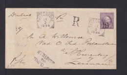 1894 - 15 C. Überdruck Ganzsache Als Einschreiben Ab Buitenzorg Nach 'sHerenberg - Niederländisch-Indien