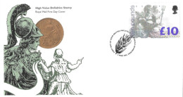 1993 £10 Britania Unaddressed FDC Tt - 1991-2000 Decimal Issues