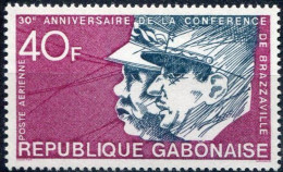 GABON -  Général De Gaulle, Gouverneur Eboué, Conférence De Brazzaville - De Gaulle (General)