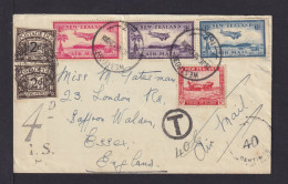 1938 - Luftpostbrief Ab WESTPORT Nach England - Nachgebühr - Brieven En Documenten