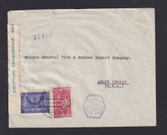 1941 - Mischfrankatur Auf Brief Ab DJEDDAH Nach USA - ägyptische Zensur - Saudi Arabia