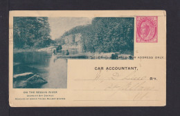 1 C. Bild Ganzsache "on The Seguin River" Gebraucht Im Inland - Cartas & Documentos