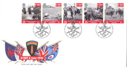 1994 D Day Unaddressed FDC Tt - 1991-2000 Dezimalausgaben