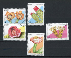 CUBA -  FLORE  N°Yt 3385/3389 Obl. - Usati