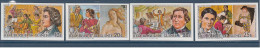 1986 Guinee Guinea International Youth Year Art Painting Picasso Music  Imperf Complete Sets Of 4 MNH - Picasso